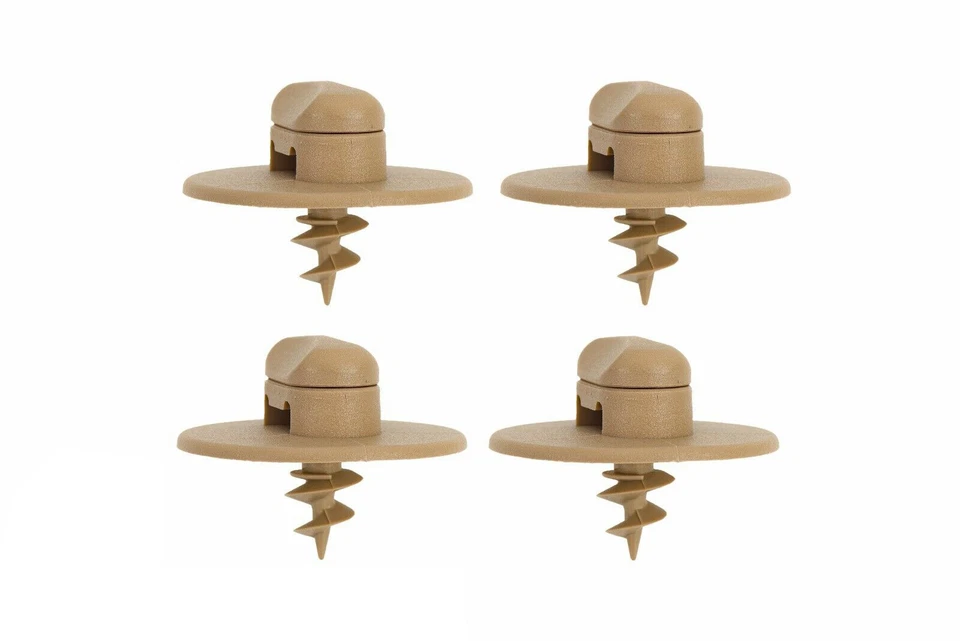 Alfombrillas traseras beige alfombradas para VW Volkswagen Golf 2000-2004 con clips OEM NUEVAS Foto 3 de 4