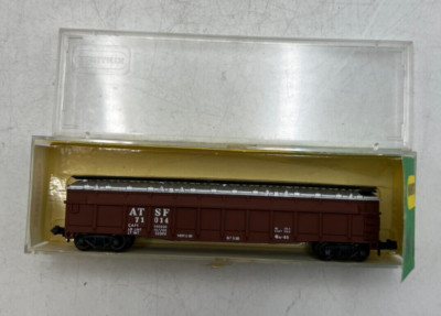 Trix / Minitrix N Scale 3107 70T Covered Gondola ATSF 71014 Train Freight Car