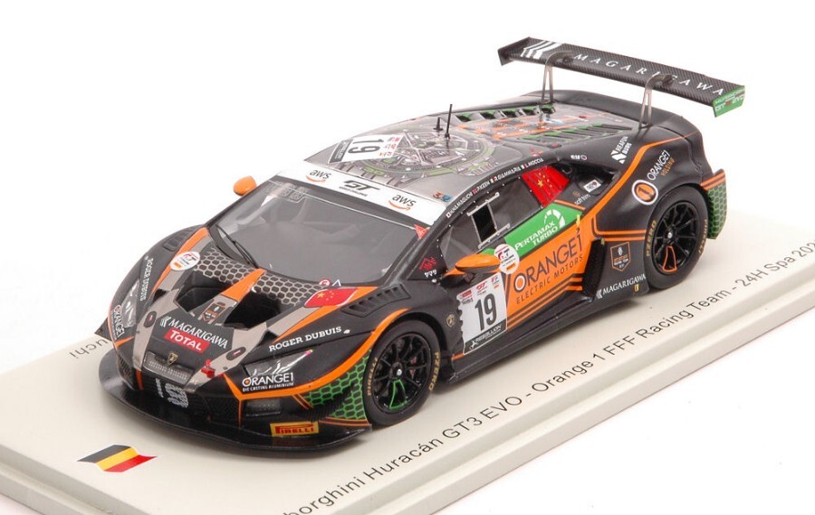spark ランボルギーニ gt3 evo spa24h 2020 #163 2020 Spark Lamborghini Huracan GT3 24H Spa 1:43 Scale Model