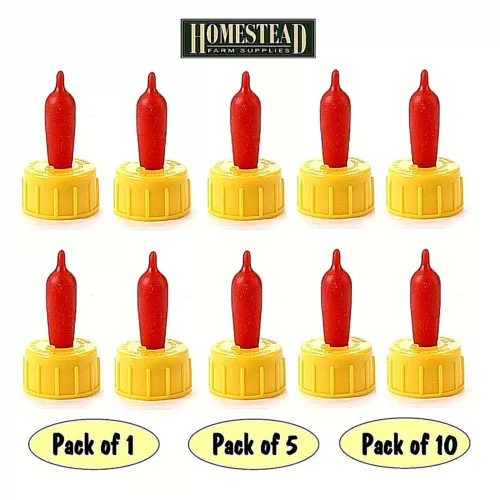 Pritchard Teat Screw on - Pack of 1 5 or 10 Pritchard Teats - Lamb Kid Alpaca