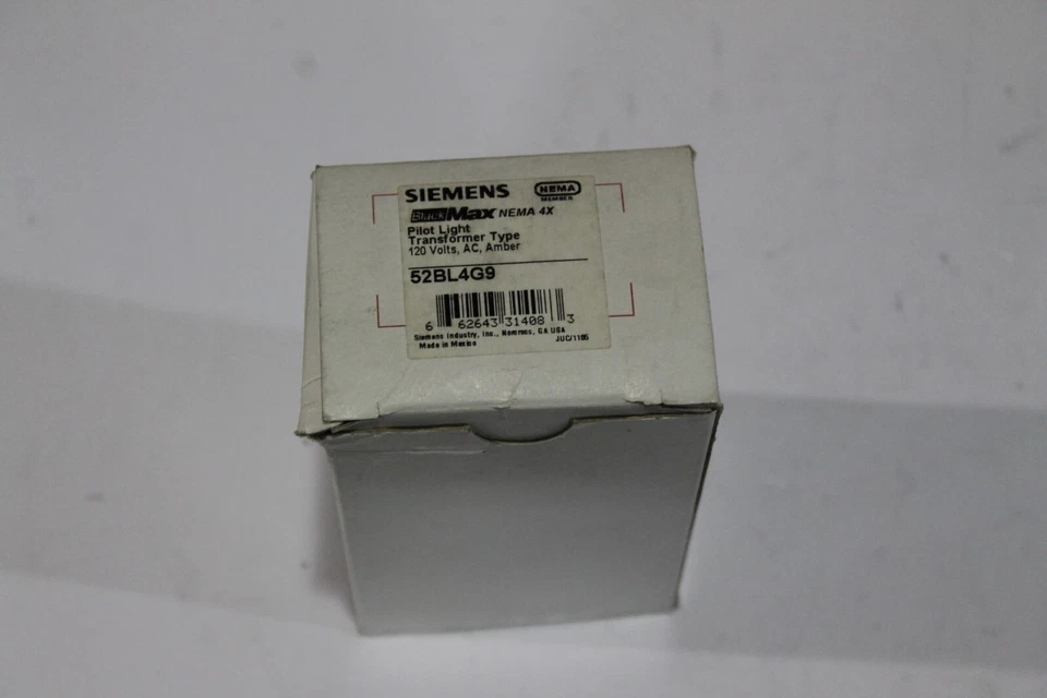 Siemens 52BL4G9, Luz Piloto, Tipo Transformador, 120V CA, Ámbar Foto 2 de 4