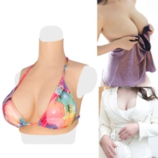 Crossdresser Breastplate Transgender Silicone Breast Form Cosplay Drag Queen