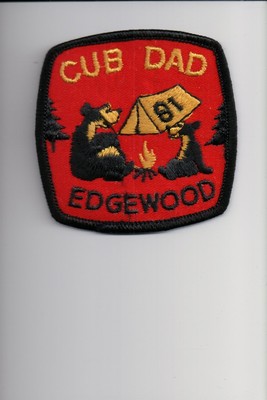 1981 Edgewood Cub Dad patch