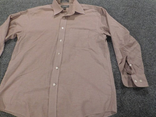 Croft and Barrow Mens Dress Shirt 15.5 red plaid button up - Picture 3 of 12