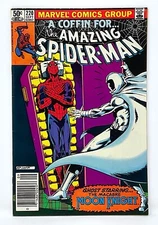 The AMAZING SPIDER-MAN #220 Sept 1981 - MOON KNIGHT Cover - Newsstand Copy NICE