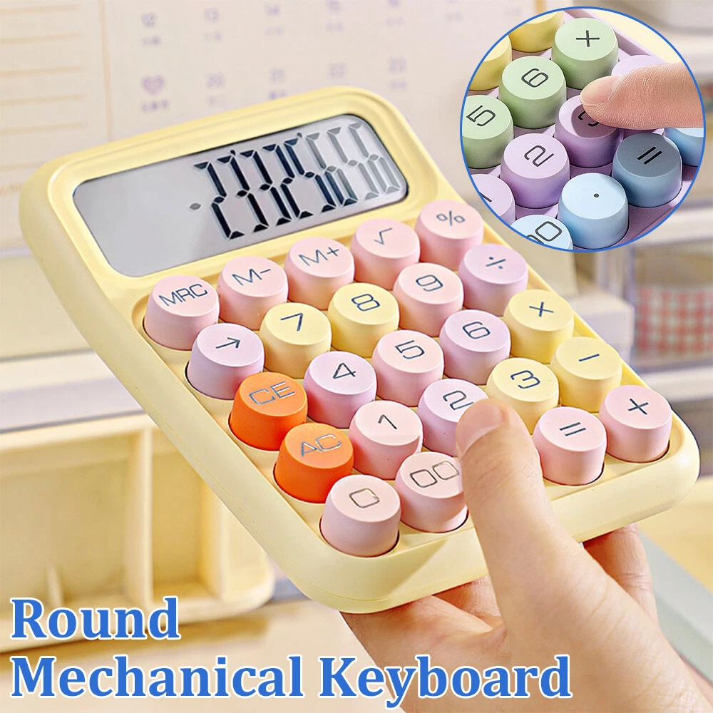 Portable Mechanical Keyboard Calculator for Office and School Use