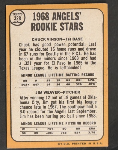 1968 Topps Baseball Cards Scegli una carta a scelta 295-660 EX X-MT 1/25 Set Break - Foto 61 di 490