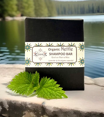 NETTLE SHAMPOO CONDITIONER BAR -LAVENDER EUCALYPTUS- EARTH FRIENDLY-SLS FREE/W - Image 1 of 4