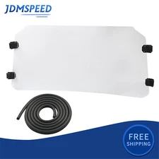 Clear Scratch Resistant Flip Windshield For Polaris General 1000 / 4 2016+