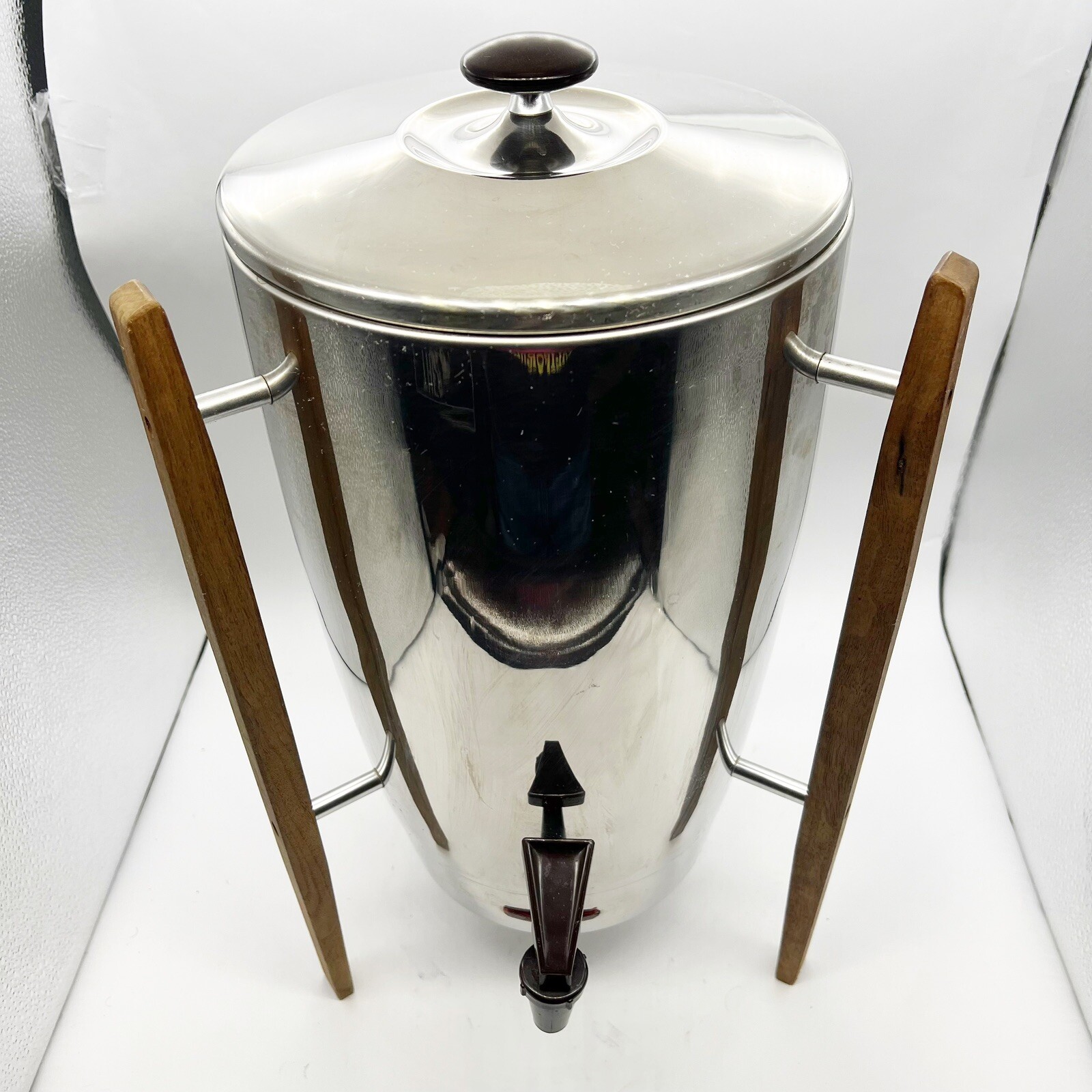 MCM Regal Ware Coffee Pot Percolator &ldquo;Atomic Bullet&rdquo; 1960s Stainless 12- 40 Cup