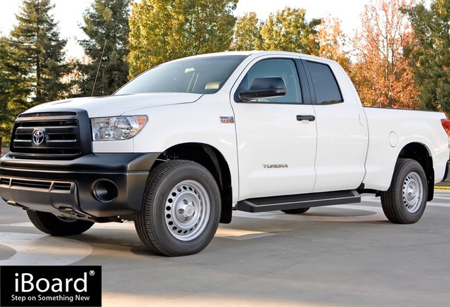 Premium 6" Black iBoard Side Steps Fit 07-20 Toyota Tundra Double Cab