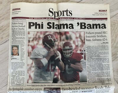 Arkansas Razorbacks Alabama Crimson Tide SEC Football Game Sports Page ...