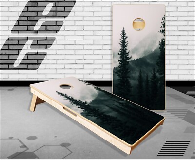 Mountains Cornhole Boards Bean Bag Toss Game