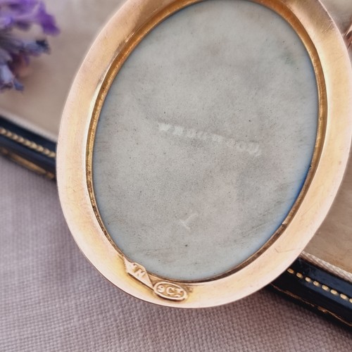 Antica Collana Ciondolo Cammeo Diasperware Oro Rosa 9ct - Foto 8 di 11