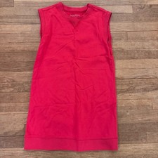 Recreation women's sleeveless crewneck mini shirt dress size medium b12