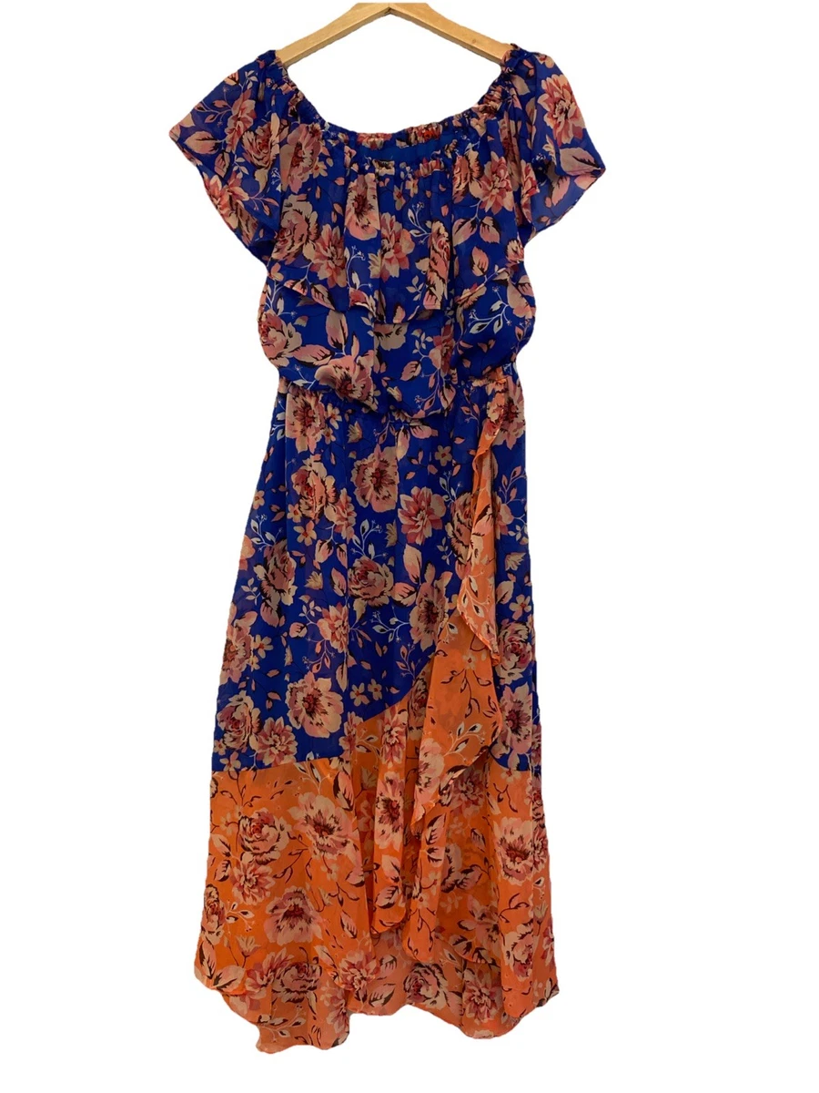 knee length dresses for ladies Swan River Daisy Print Berry Maxi Dress: