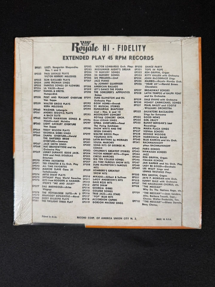 Jimmy Durante ~ TV On Records~Gwen Home Your Mudder's 4 Song EP Sealed Brand New - Image 2 of 2