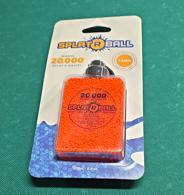 SPLAT R BALL 7.5mm Orange Gel Blaster Balls 20,000 Count Non-Toxic