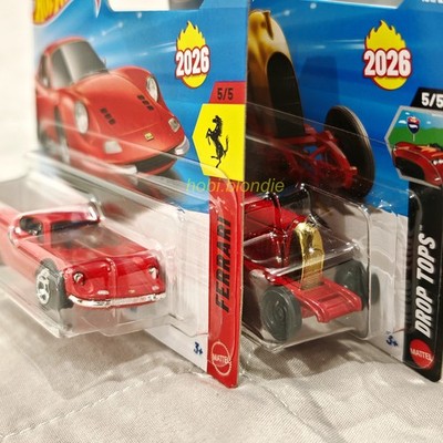 Hot Wheels Mainline G 2026 Ferrari Dino 206 GT & Fiat Beast of