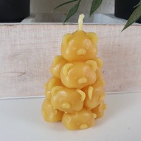 Bienenwachskerze Schweinehaufen Kerze 7 Cm - Bienenwachs Schweine - Tierkerze