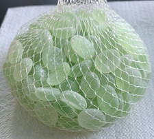 12 oz FROSTY GREEN FLAT GLASS MARBLES