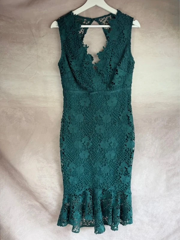 abbey clancy lipsy lace dress Abbey Clancy X Lipsy Lace Midi Bodycon Dress., Worn