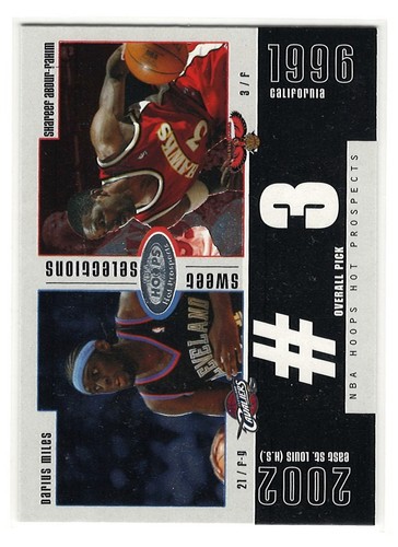 2003-04 Hot Prospects Sweet Selections #3 - Darius Miles/Shareef Abdur-Rahim
