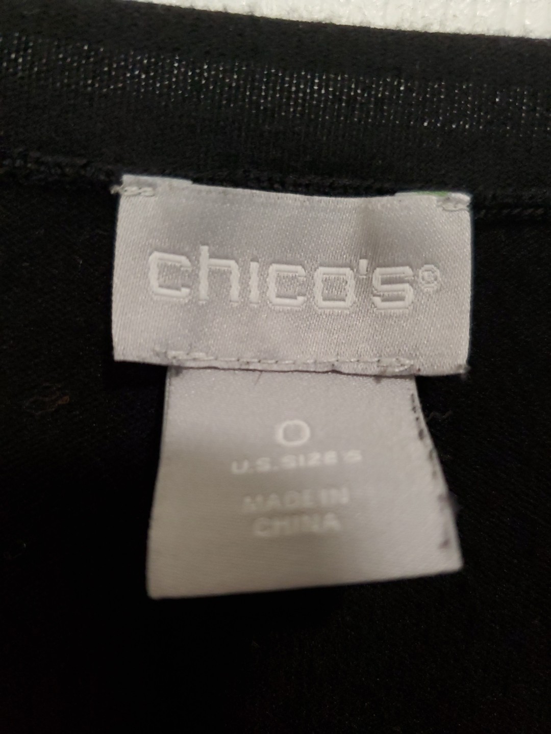 Chico’s Long Sleeve Pullover Sweater Basic Black … - image 3