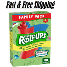Fruit Roll-Ups Fruit Flavored Snacks, Gluten Free, Variety Pack, 30 Count, 15 oz