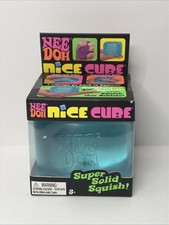 Nee Doh Needoh Nice Cube Blue Stress Relief Squishy Toy