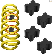 4PCS Coil Spring Spacers, Heavy Duty Rubber Booster Kit, Spacers for 1" to 1