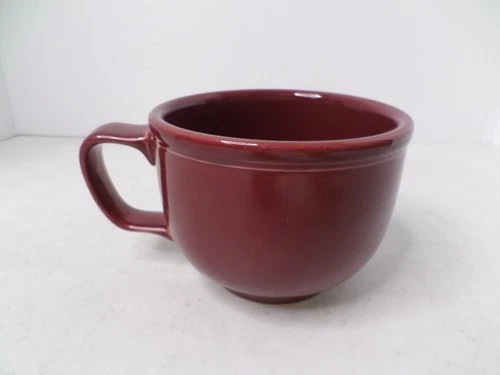 Homer Laughlin Fiesta 18 oz Jumbo Mug Cinnabar Soup Cup Dark Red Burgundy