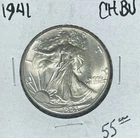 1941 WALKING LIBERTY SILVER HALF DOLLAR~CH/BU  ~NICE COIN~