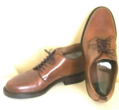 VERO CUOIO Men's Brown Leather Oxfords Dress Casual Shoes Size 10