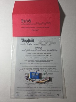 Digitrax DH140P Digital Command Mobile Decoder New