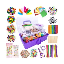 1405 Pcs Art and Craft Supplies for Kids, Toddler DIY Craft Art Sup... Fast Ship