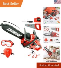 Toy Chainsaw - Chainsaw Toy for Kids Power Tool Set with Realistic Sound, Pre...