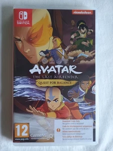 Avatar le dernier Airbender Quest pour l'équilibre Nintendo Switch Code dans la boîte