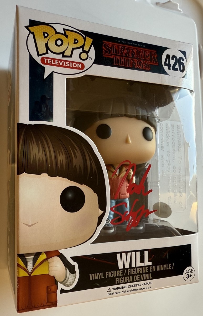 ストレンジャーシングス　サイン　シリアル　ノアシュナップ NOAH SCHNAPP SIGNED FUNKO POP NETFLIX STRANGER THINGS WILL NETFLIX