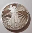 St Gaudens Silvertowne 1 Troy oz. .999 Fine Silver Round       (0)