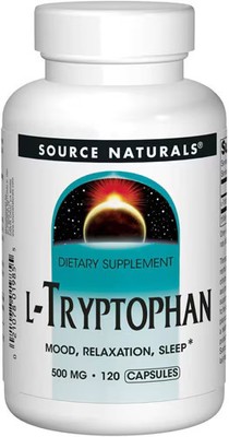 Worldwide 2 X Source Naturals L-Tryptophan -- 500 mg - 120 Capsules