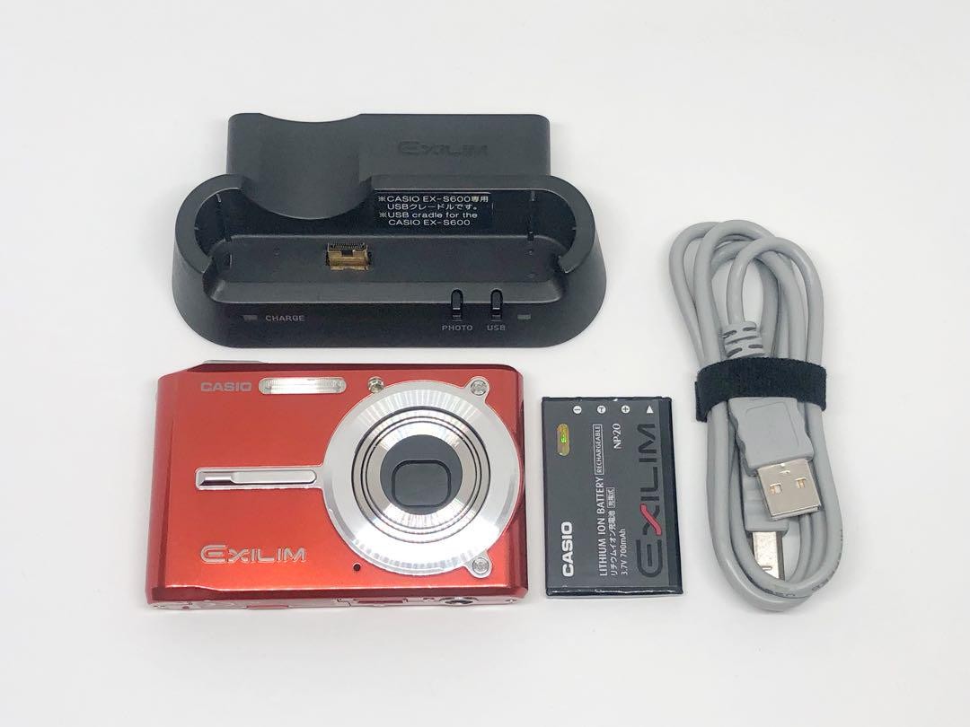 Good condition CASIO EXILIM EX-S600 Red Casio Compact