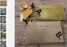 MARGOT NEW YORk Kate Leather Zip Around Wallet Wristlet: A or B