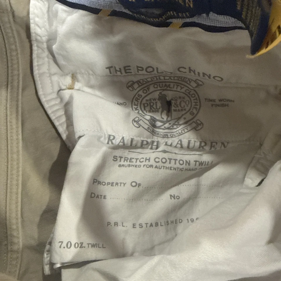 Мужские шорты хаки Polo Ralph Lauren стрейч прямой крой Chino Twill 30 6 дюймов - Изображение 4 из 4