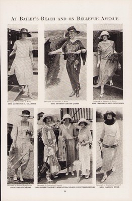 Newport Society Arthur Curtiss James Countess Szechenyi Mrs. James B. Duke 1922