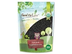Organic Black Lentils - Non-GMO,  Kosher, Raw, Vegan - by Food To Live