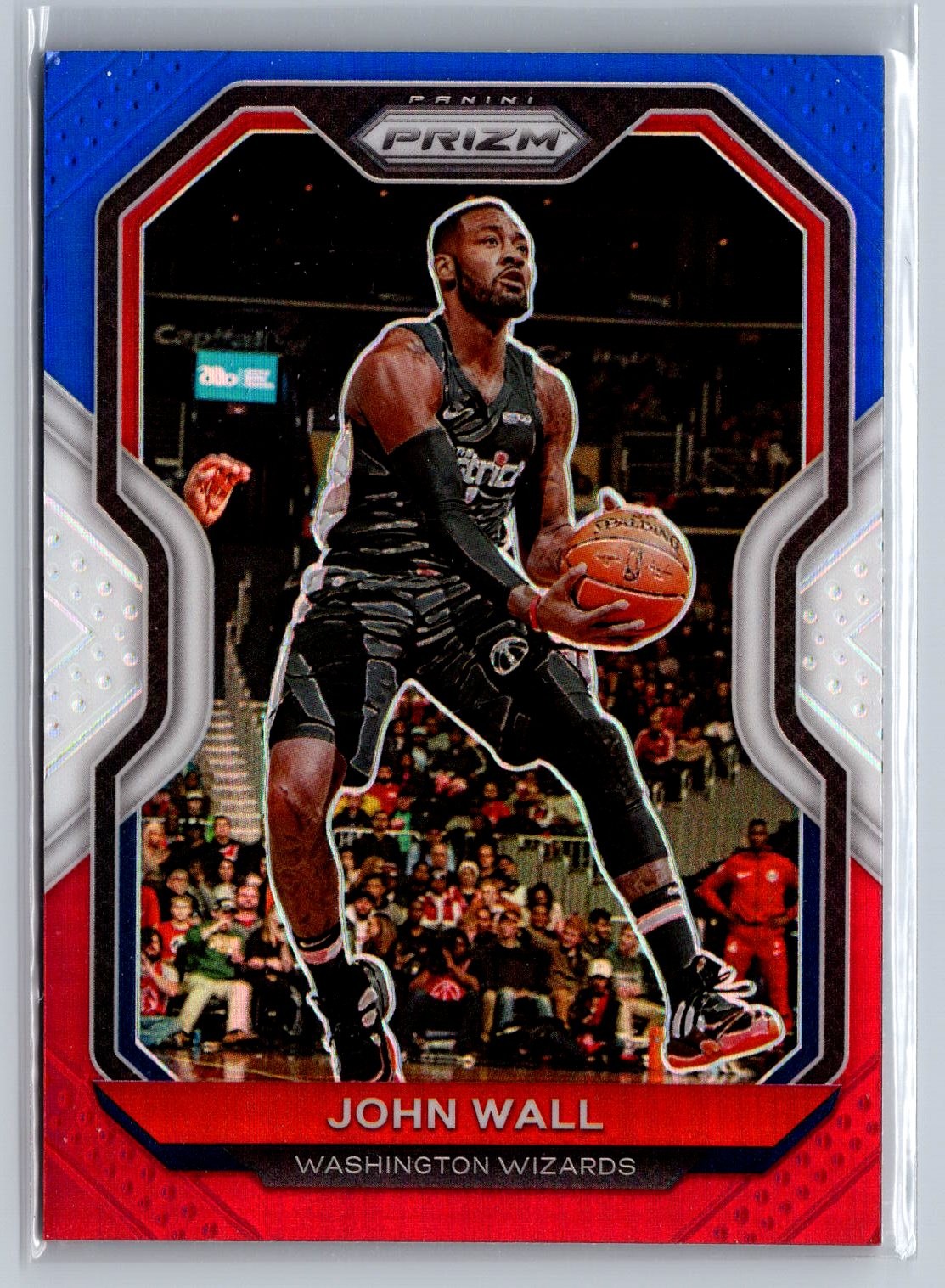 John Wall 2020-21 Panini Prizm #56 Red, White and Blue Prizms