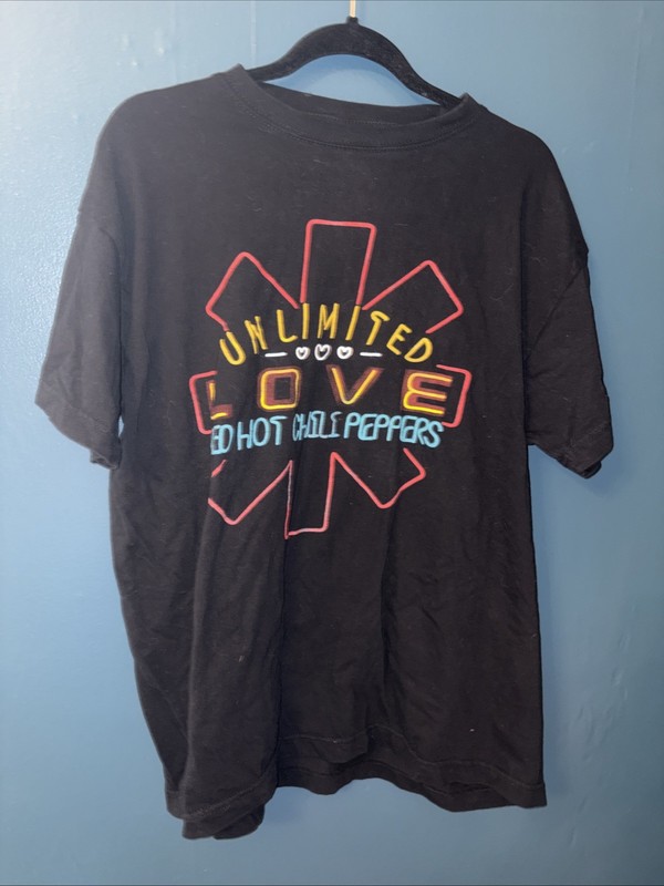 Red Hot Chili Peppers RHCP Unlimited Love Tour Tee Suntee XL 2 Sided Ice Cube