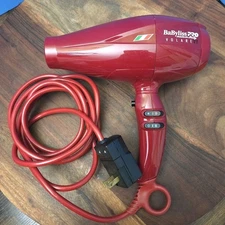 BaBylissPRO Nano Titanium Volare V1 Dryer FERRARI Designed Engine Full Size Red