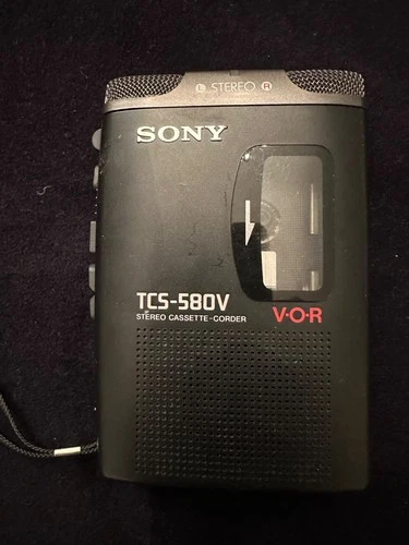 Vintage Sony TCS-580V Stereo Cassette Recorder VOR (Voice Activated  Recorder)